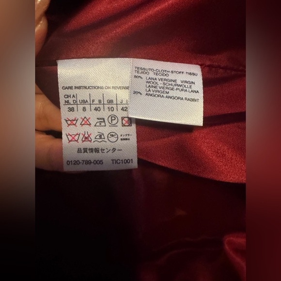 MaxMara Red Wool Coat - Picture 10 of 16